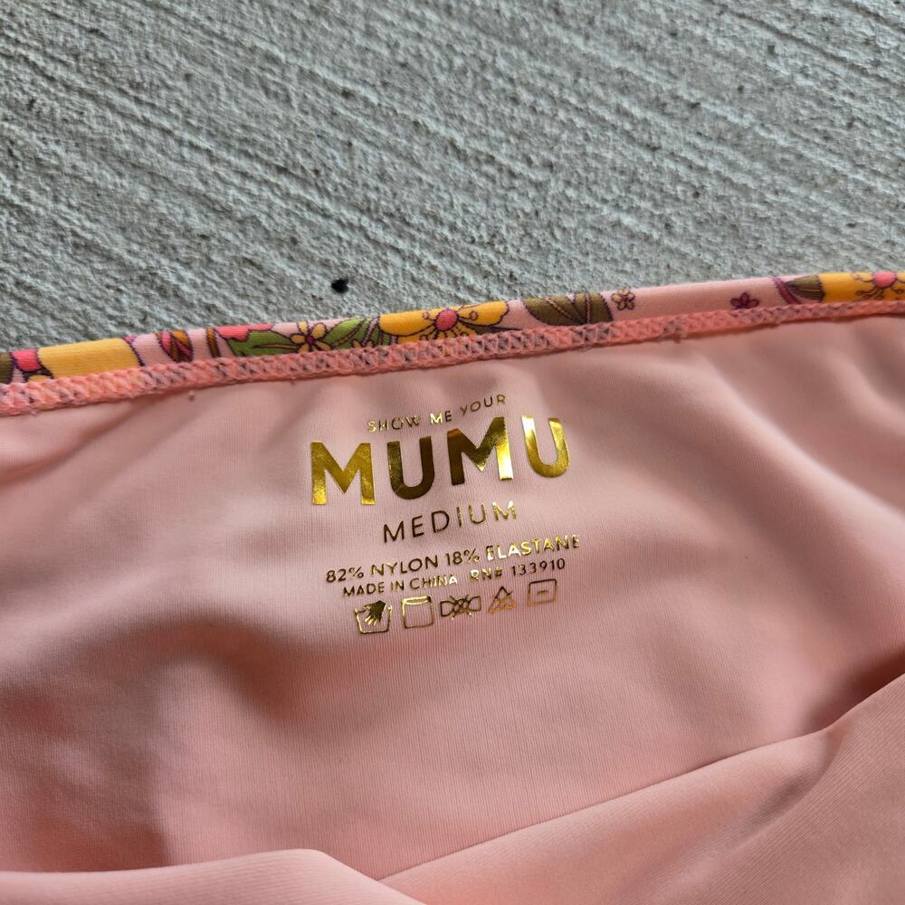 Show Me Your Mumu Bikini Bottom Pretty Peony Sandy Tie Side Medium Swim Boho - Picture 3 of 5